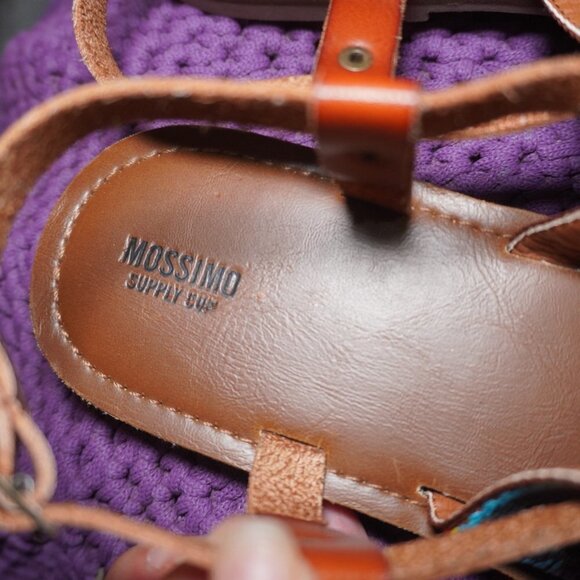 Mossimo Supply Co Womens Flip Flops Thongs Slingback Sandals Multi-Color Size 11 - Picture 4 of 7